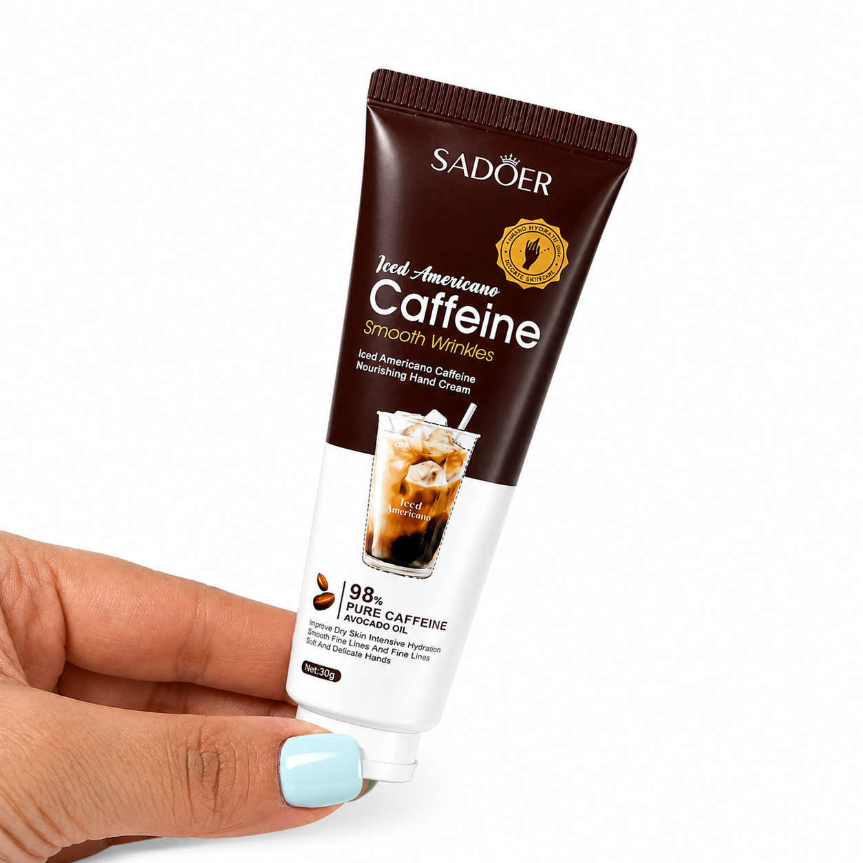 کرم دست کافئین قهوه SADOR مدل Iced Americano